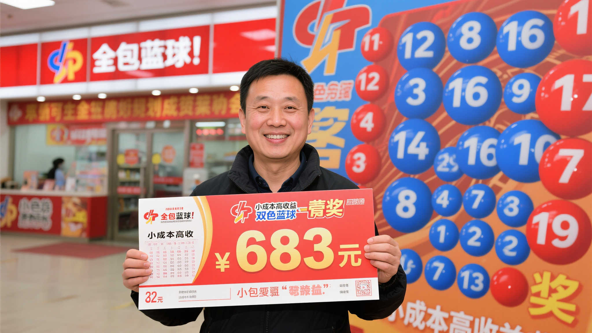 彩民10年后再中双色球683万：曾揽4万大奖，此次全包蓝球封王